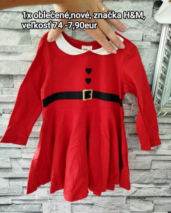 Vianočné šatky, h&m,74