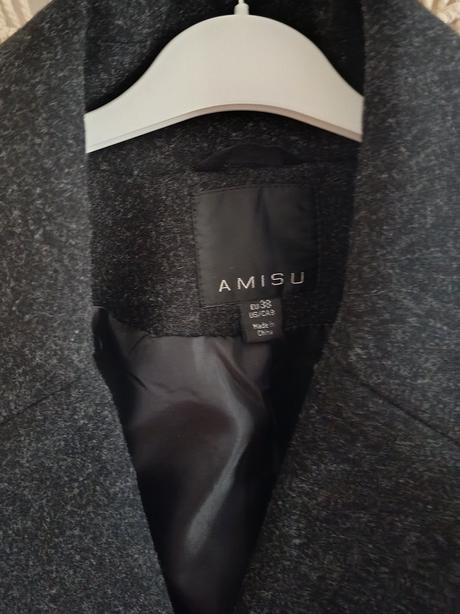 Tmavošedý kabát amisu, amisu,m