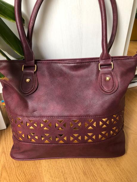 Bordová kabelka/ bordová vintage kabelka, 