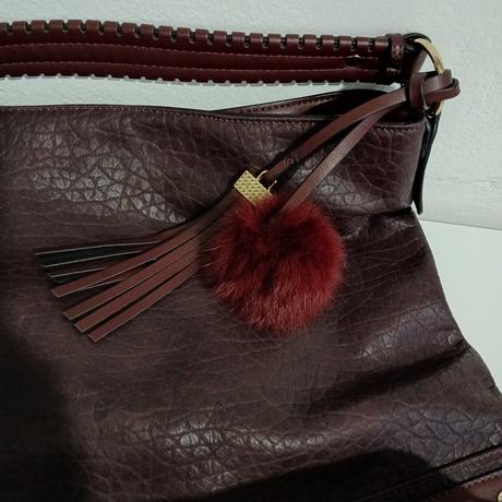 Veľká bordová kabelka na rameno ccc, ccc