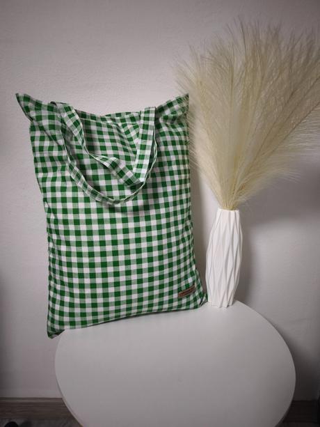 4-taška zeleno biele kocky, 