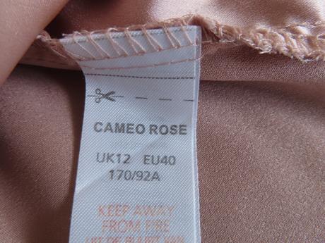 Saténová blúzka cameo rose, veľ. m, m