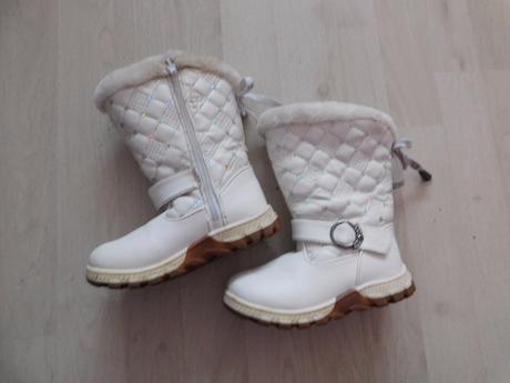 Biele zimné čižmy č.29, 29