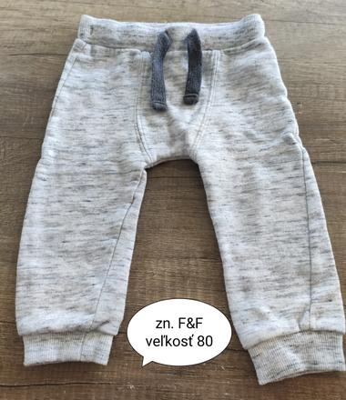 Tepláky, f&f,80