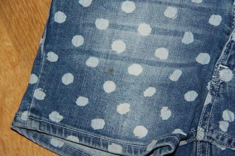 Bodkované kraťasky, h&m,128