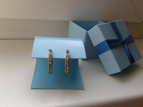 Pozlátené kruhové náušnice, 