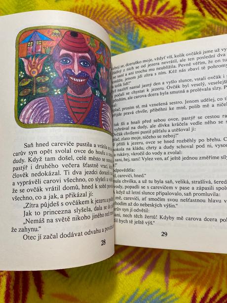 Stará retro kniha čarodějný prsten srbské pohádky,