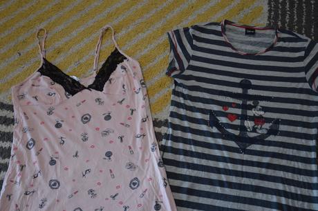 Ružová nočná košela, f&f,s