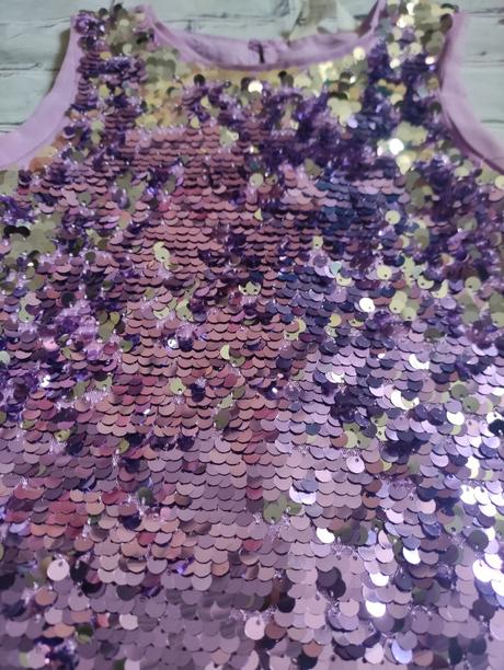 Flitrovane šaty, top stav, h&m,122