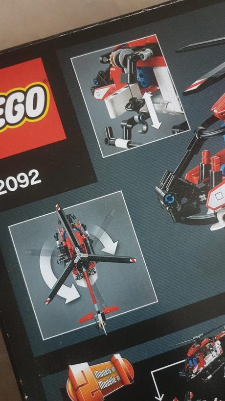 Lego technic 42092  - záchranárska helikoptéra top, 