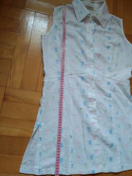 Predĺžená košeľa bez rukávov m/l, m
