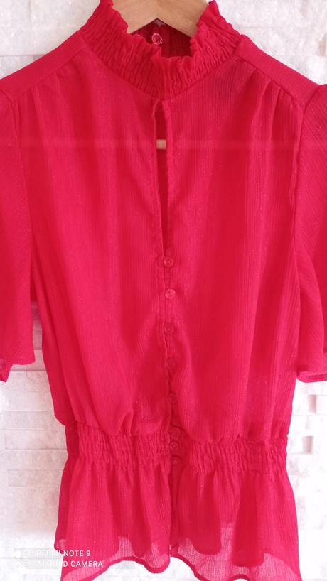 Sifonova transparentna bluzka, new look,36