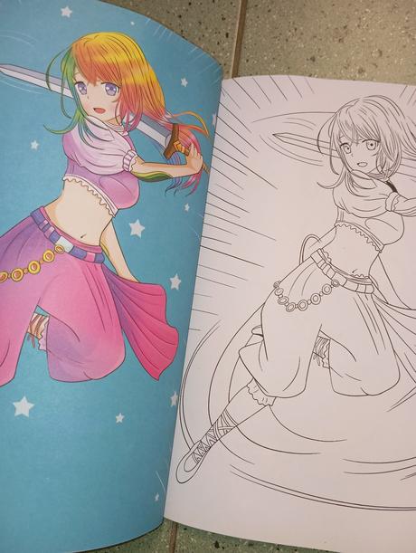 Manga omaľovánka color action, 