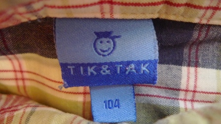 Károvaná košieľka tik tak, 104