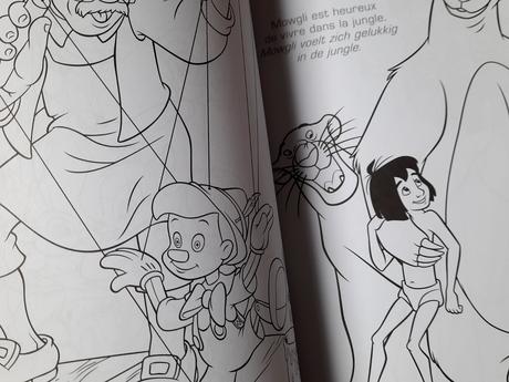 Omáľovanka vymaľovanka disney postavičky nálepky, 