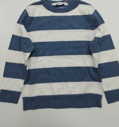 Pásikavý modrý sveter h&m, h&m,110
