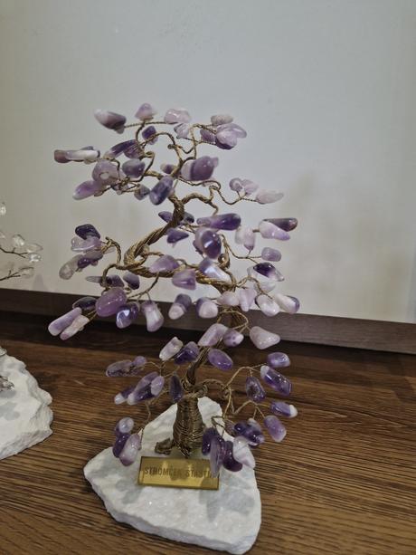 Stromček šťastia ametyst,kristal,karneol,
