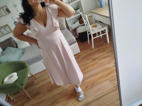 Romantické šaty hm mama m/xl, h&m,m