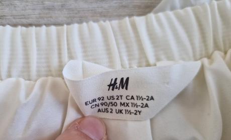 Kremova suknicka h&m 92, h&m,92