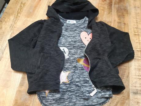 Mikina + tricko, h&m,134