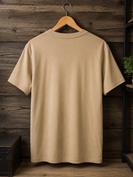 Pánske béžové tričko be strong, l - xxxl