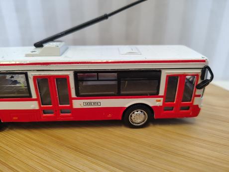 Kovový trolejbus rappa 1/72, na diely, 16 cm, 