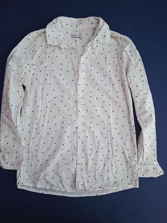 Bavlnená blúzka/košeľa, h&m,152