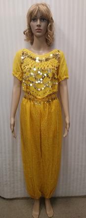 2 dielny orientálny kostým na brušný tanec, xl, 