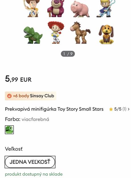 Zberateľské mini figúrky/postavičky toy story 2ks,