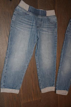 Tenke bavlnene riflove nohavice cena spolu 4-8r., tezenis,110