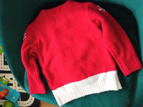 Vianočný sveter svetrík sob stromček, f&f,86