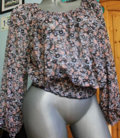 Kvetovana bluzka, h&m,m