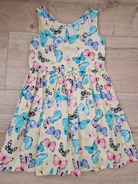 Šaty koselove motýle 128 h&m, h&m,128