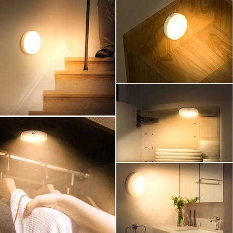 Nočné svetlo s 8 led svetlami a čidlom pohybu,