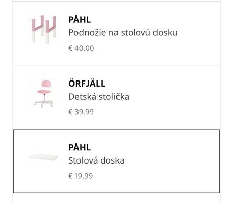 Písací stôl pahl, 