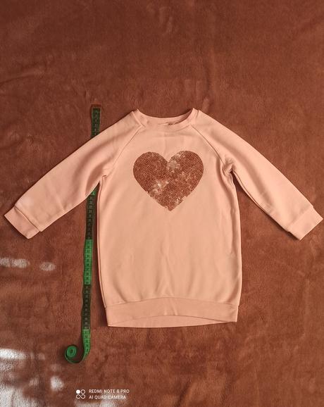 Predĺžená mikina  na 2-3 roky, h&m,92