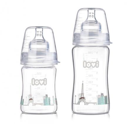 Sklenená fľaša diamond glass retro boy 250 ml , lovi