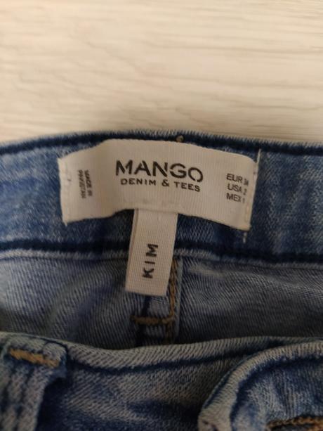 Elastické rifle veľ.34-158-xs, mango,xs