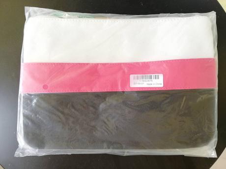 Trojfarebná kabelka do ruky-biela,ružová,čierna, 