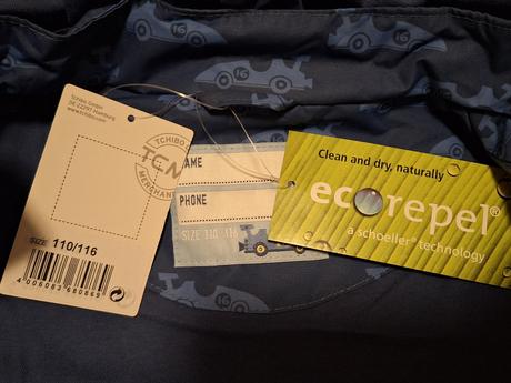 Detská bunda do dažďa, tchibo,110 / 116