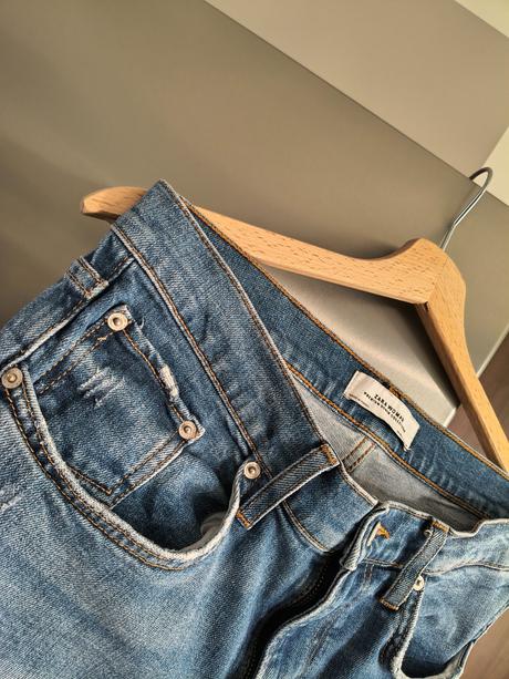 Zara relaxed fit džínsy m-l, zara,l