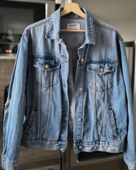 Pull&bear krásna riflová bunda l, pull&bear,l