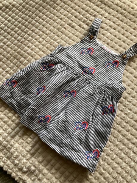 Pásikavé dúhové šaty, f&f,74