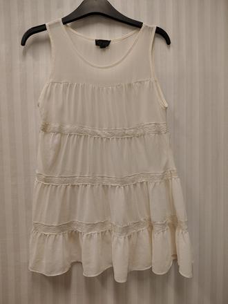 Dámsky krémový top s čipkou, topshop, xs, topshop,xs