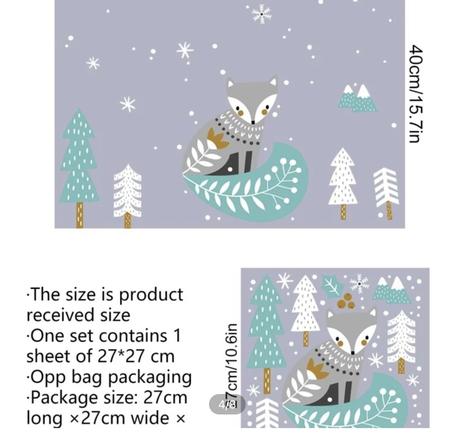 Vianocne nalepky na okno, 