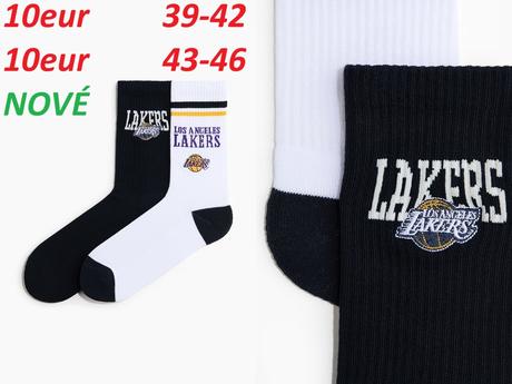 Ponožky dlhé nba los angeles lakers, h&m,39 / 42