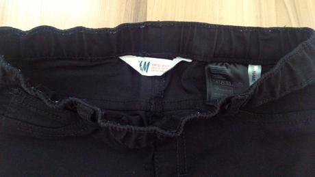 Čierne riflové jeggins, 6-7r., h&m,122