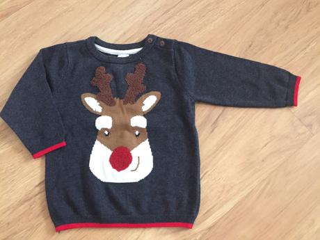 Vianočný pulover, h&m,80