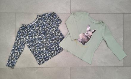 Tričká s dlhým rukávom, h&m,104