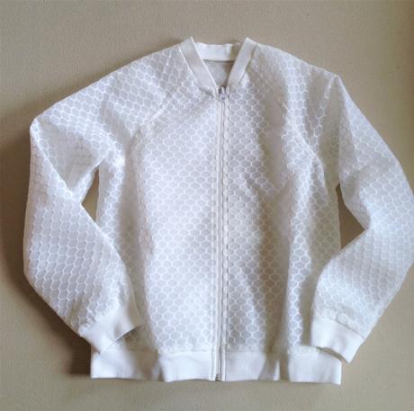 Biela bomber bundicka - mikinka vel.s/m, m / s